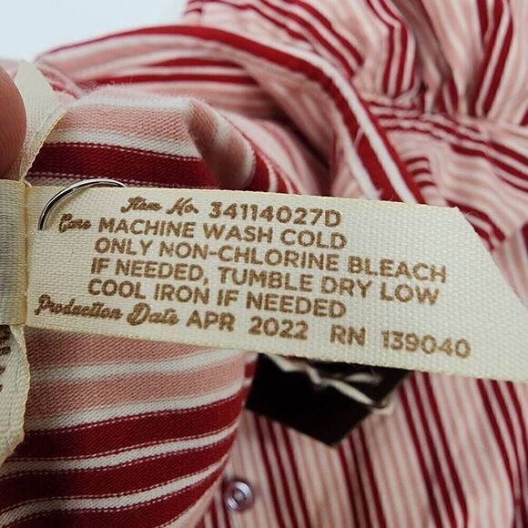 Matilda Jane Size Smal McIntosh Midi Stripe Knit Half Sleeve Dress Pink Red Cott - Picture 9 of 9